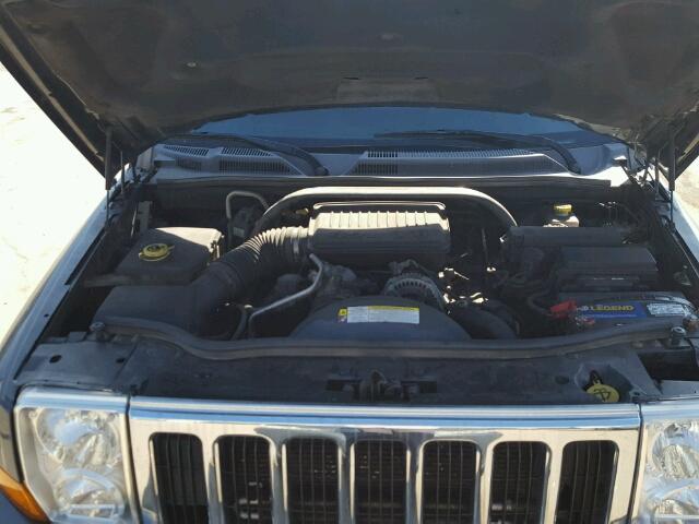 1J8HG48P97C592376 - 2007 JEEP COMMANDER BLUE photo 7