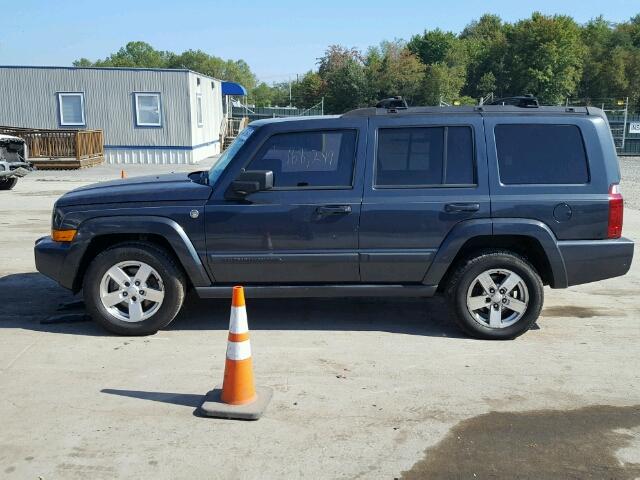 1J8HG48P97C592376 - 2007 JEEP COMMANDER BLUE photo 9