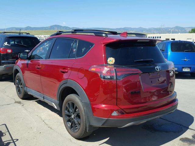 2T3RFREV0JW711788 - 2018 TOYOTA RAV4 ADVEN RED photo 3