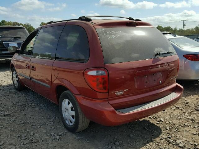 1C4GJ45393B211857 - 2003 CHRYSLER VOYAGER LX RED photo 3