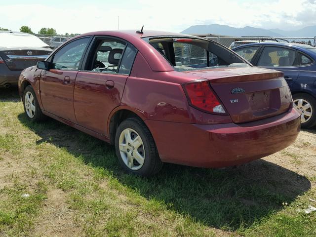 1G8AZ55F46Z196155 - 2006 SATURN ION LEVEL MAROON photo 3