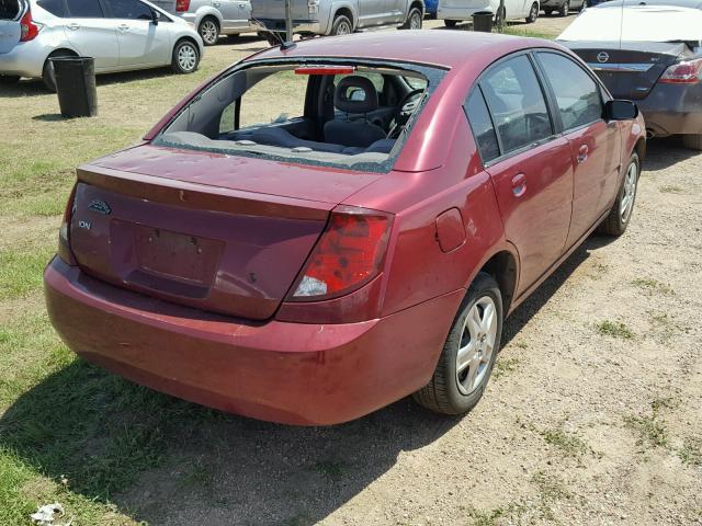 1G8AZ55F46Z196155 - 2006 SATURN ION LEVEL MAROON photo 4