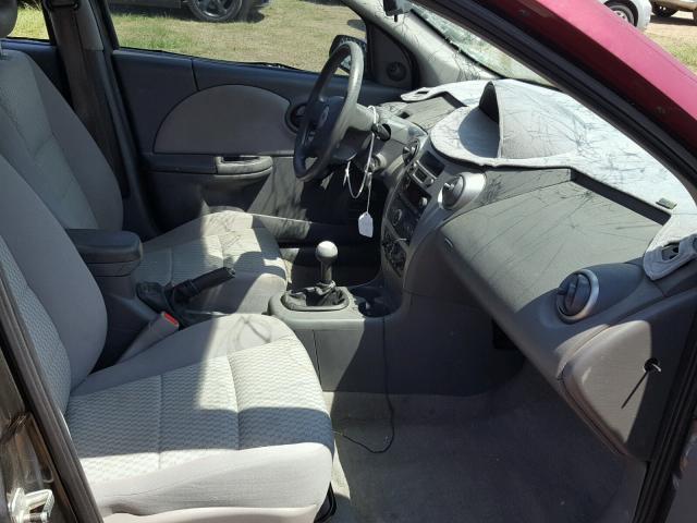 1G8AZ55F46Z196155 - 2006 SATURN ION LEVEL MAROON photo 5