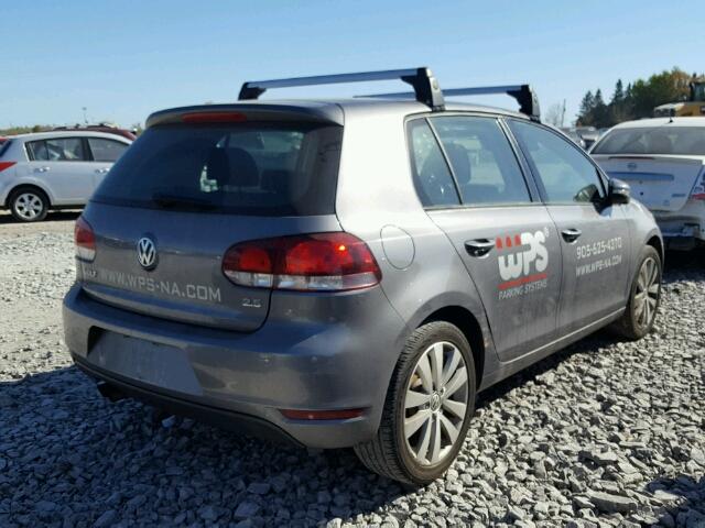 WVWDA7AJ0DW044369 - 2013 VOLKSWAGEN GOLF GRAY photo 4