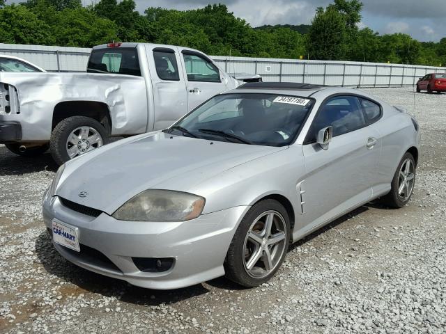 KMHHM65D46U194356 - 2006 HYUNDAI TIBURON GS SILVER photo 2