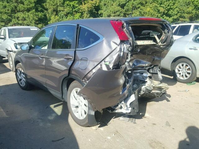 3CZRM3H57GG723468 - 2016 HONDA CR-V EX GRAY photo 3