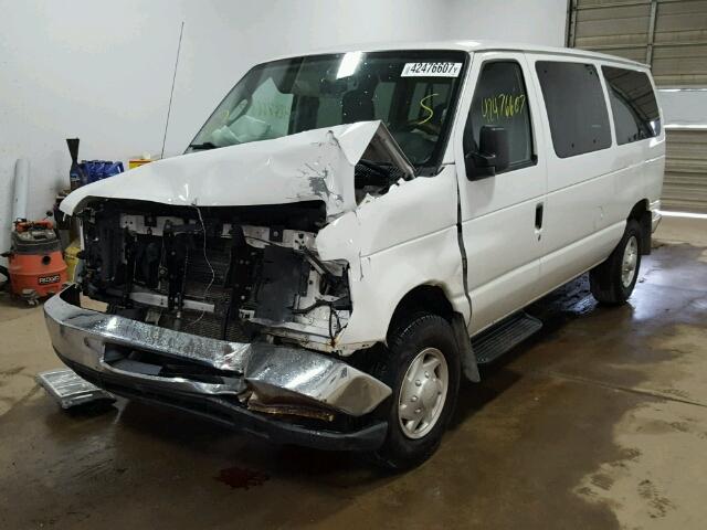 1FBNE31L09DA58900 - 2009 FORD ECONOLINE WHITE photo 2