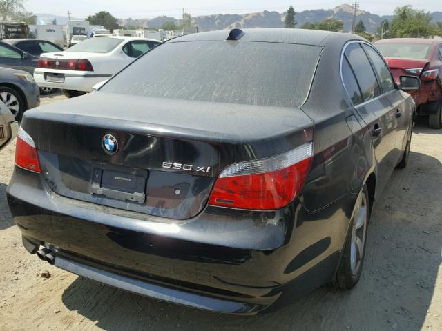 WBANF73527CU27500 - 2007 BMW 530 XI BLACK photo 4