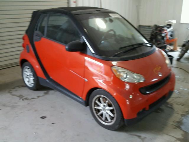 WMEEK31X58K110959 - 2008 SMART FORTWO PAS 橙色 照片 1