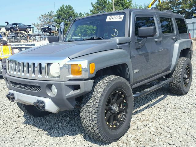 5GTEN13E688172284 - 2008 HUMMER H3 TURQUOISE photo 2