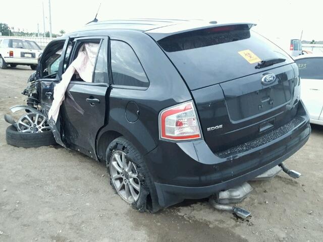 2FMDK3JC0ABA36613 - 2010 FORD EDGE SEL BLACK photo 3