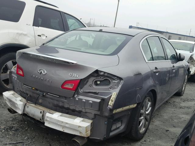 JNKBV61F97M800619 - 2007 INFINITI G35 GRAY photo 4