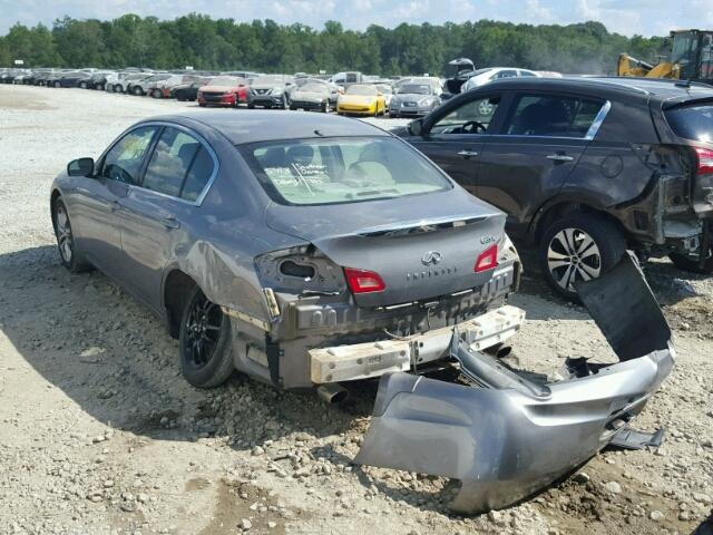 JNKBV61F97M800619 - 2007 INFINITI G35 GRAY photo 9