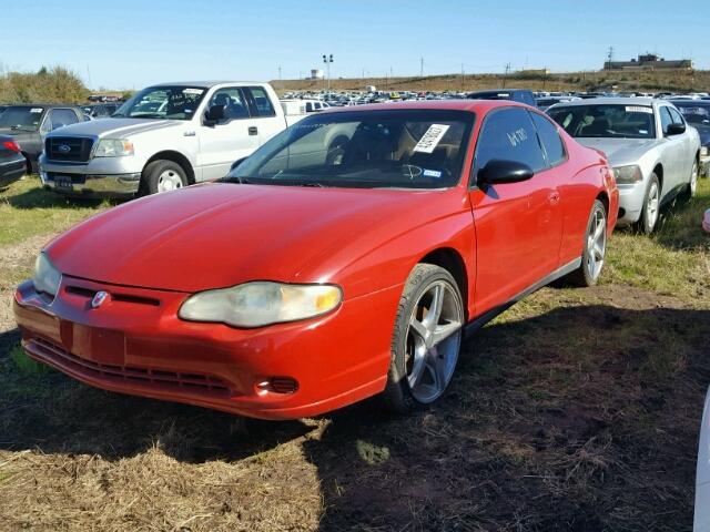 2G1WW12EX59112821 - 2005 CHEVROLET MONTE CARL RED photo 2