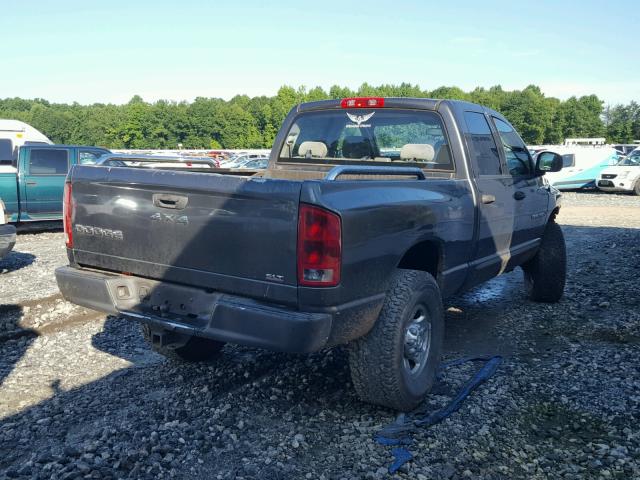 3D7KU28D64G121364 - 2004 DODGE RAM 2500 S CHARCOAL photo 4