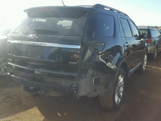 1FMHK8F88BGA65287 - 2011 FORD EXPLORER BLACK photo 4