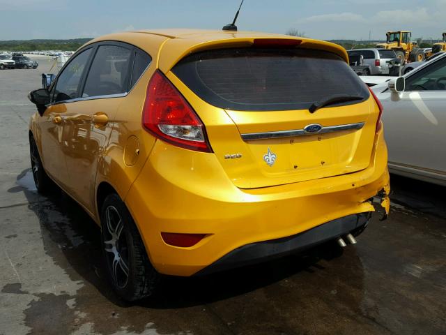 3FADP4FJ6CM140470 - 2012 FORD FIESTA SES YELLOW photo 3