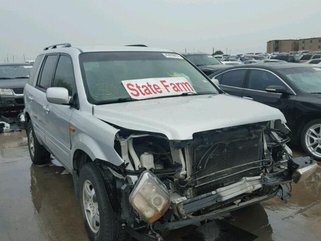 5FNYF28497B004287 - 2007 HONDA PILOT EX SILVER photo 1