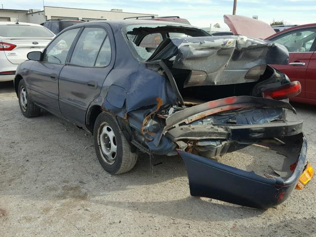 1Y1SK5365PZ005826 - 1993 GEO PRIZM BASE ლურჯი ფოტო 3