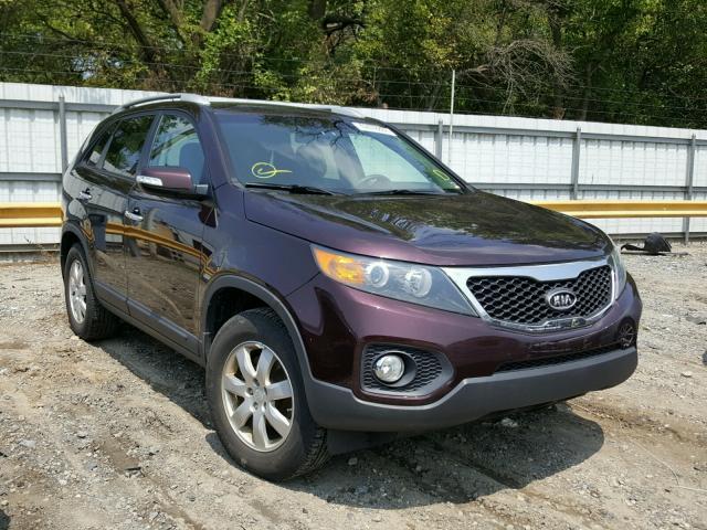 5XYKT3A17BG185878 - 2011 KIA SORENTO BA BURGUNDY photo 1