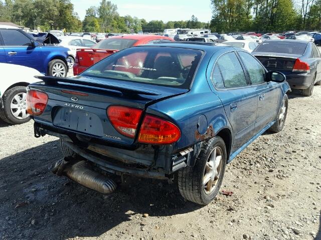 1G3NL52E82C193678 - 2002 OLDSMOBILE ALERO GREEN photo 4