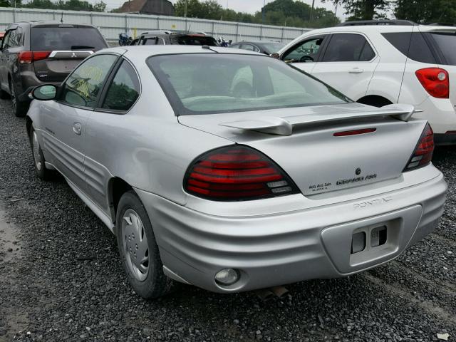 1G2NE12F22C172907 - 2002 PONTIAC GRAND AM S Gümüş foto 3