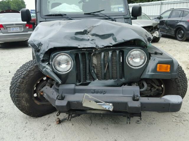 1J4FA39S64P751947 - 2004 JEEP WRANGLER X GREEN photo 9