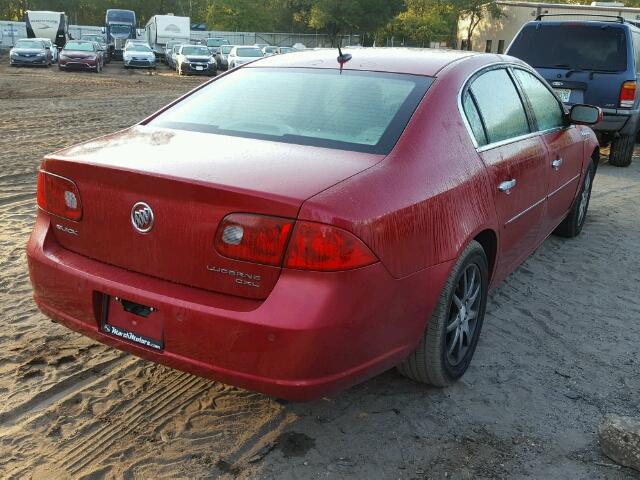 1G4HR57Y46U232034 - 2006 BUICK LUCERNE CX RED photo 4