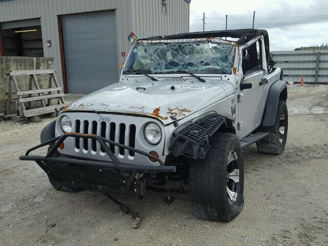 1J4AA2D12BL630999 - 2011 JEEP WRANGLER SILVER photo 2