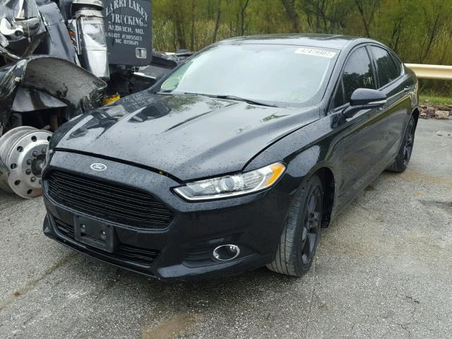 3FA6P0H71FR304993 - 2015 FORD FUSION SE BLACK photo 1