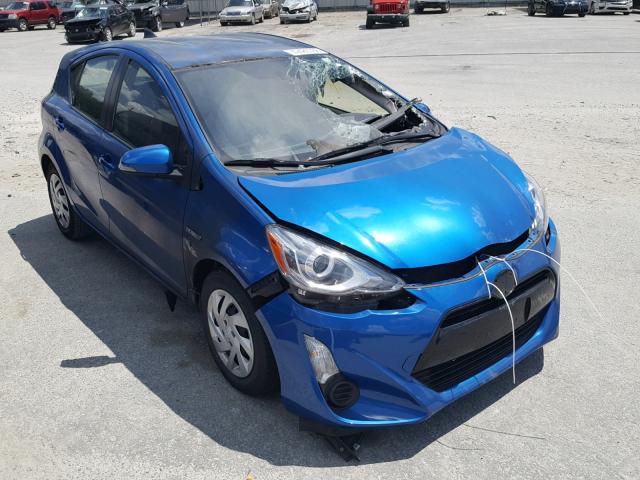 JTDKDTB33F1112140 - 2015 TOYOTA PRIUS C BLUE photo 1