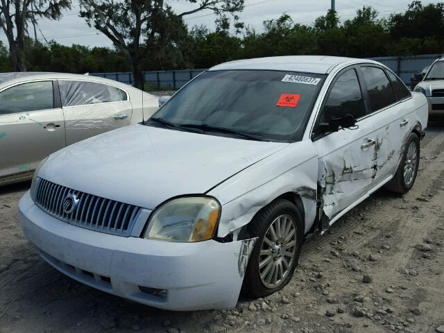 1MEHM42177G600535 - 2007 MERCURY MONTEGO PR WHITE photo 2