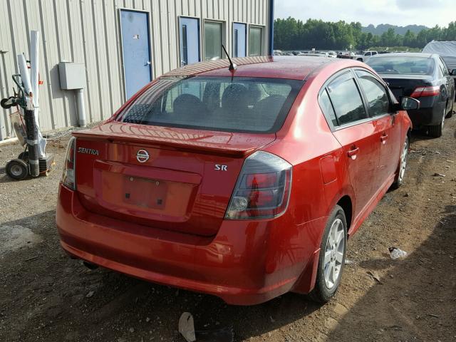 3N1AB6AP4BL647796 - 2011 NISSAN SENTRA 2.0 RED photo 4