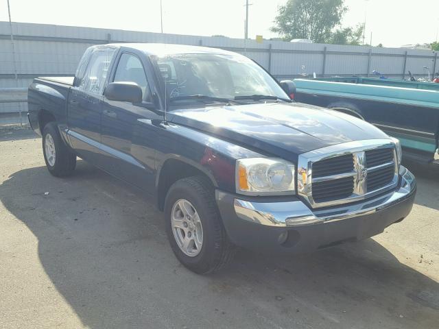 1D7HE48N05S246317 - 2005 DODGE DAKOTA QUA BLUE photo 1