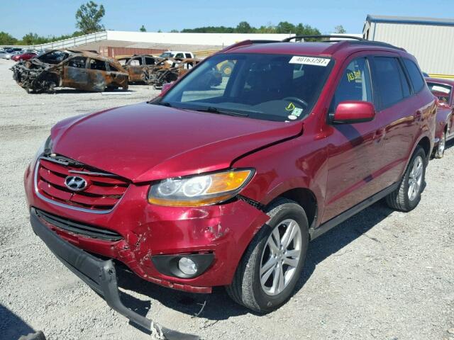 5NMSH4AG2AH358108 - 2010 HYUNDAI SANTA FE S RED photo 2