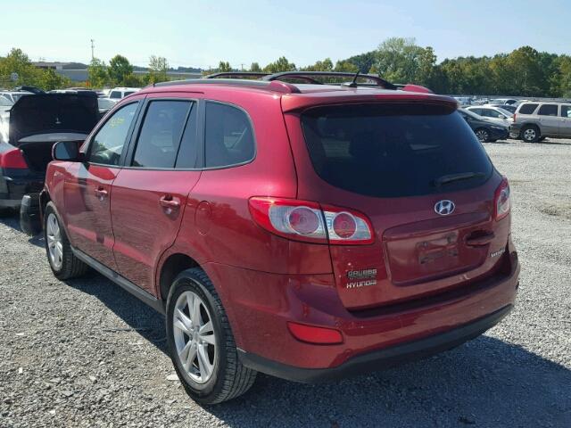 5NMSH4AG2AH358108 - 2010 HYUNDAI SANTA FE S RED photo 3