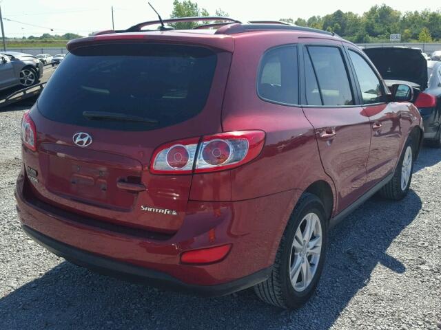 5NMSH4AG2AH358108 - 2010 HYUNDAI SANTA FE S 红色 照片 4