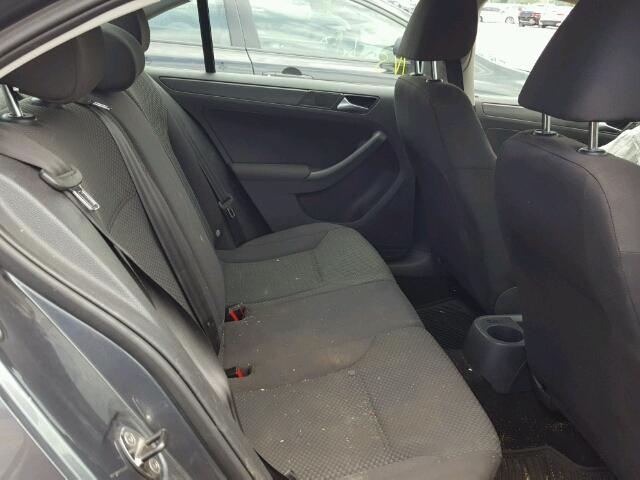3VW2K7AJ9CM411320 - 2012 VOLKSWAGEN JETTA BASE Մոխրագույն լուսանկար 6