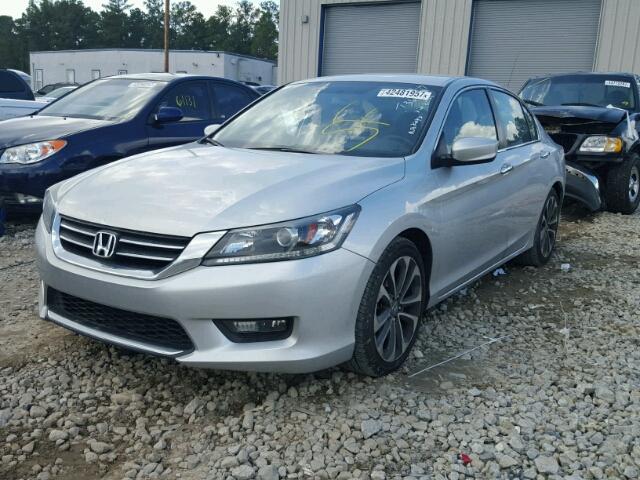 1HGCR2F59EA058855 - 2014 HONDA ACCORD SPO SILVER photo 2