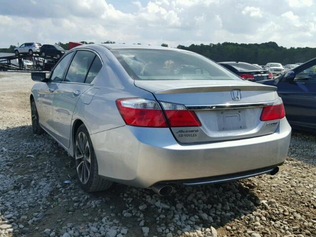 1HGCR2F59EA058855 - 2014 HONDA ACCORD SPO SILVER photo 3