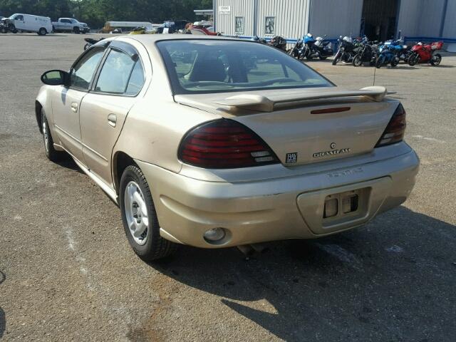 1G2NF52E33M514176 - 2003 PONTIAC GRAND AM S Qızıl foto 3