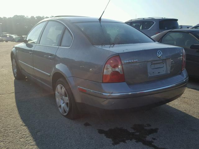 WVWTH63B63P297809 - 2003 VOLKSWAGEN PASSAT GLX 青色 照片 3