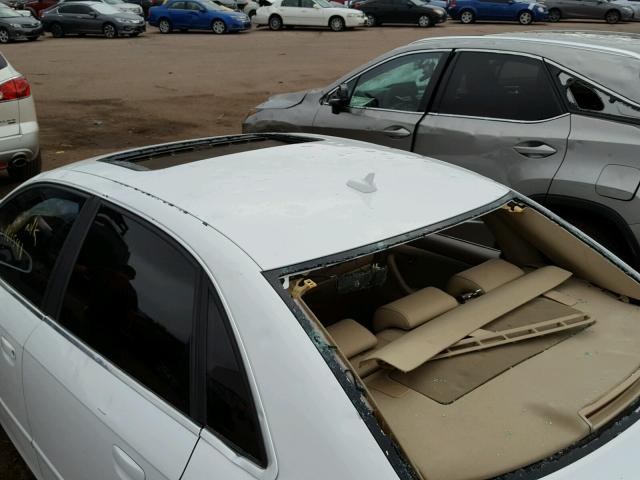 WAUAF78E57A016823 - 2007 AUDI A4 2 WHITE photo 9