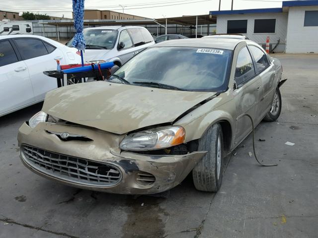 1C3EL46XX2N280951 - 2002 CHRYSLER SEBRING LX BEIGE photo 2