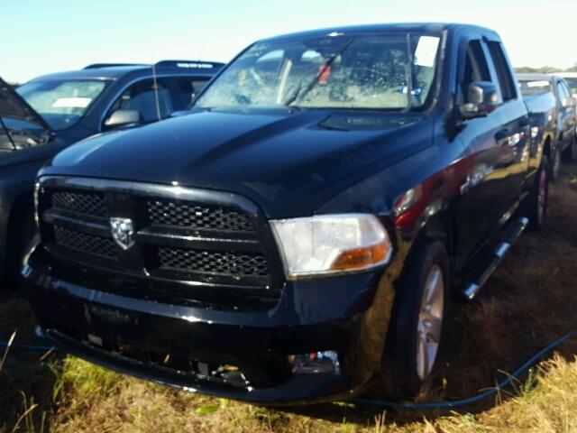 1C6RD6FT3CS237226 - 2012 DODGE RAM 1500 S BLACK photo 2