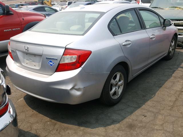 19XFB5F52CE001151 - 2012 HONDA CIVIC NATU SILVER photo 4