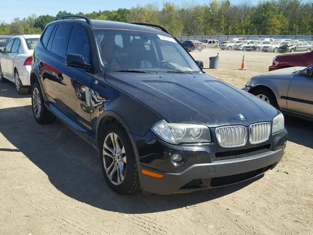 WBXPC93448WJ07718 - 2008 BMW X3 3.0SI BLACK photo 1