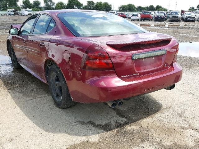 2G2WS522041332812 - 2004 PONTIAC GRAND PRIX 勃艮第红 照片 3