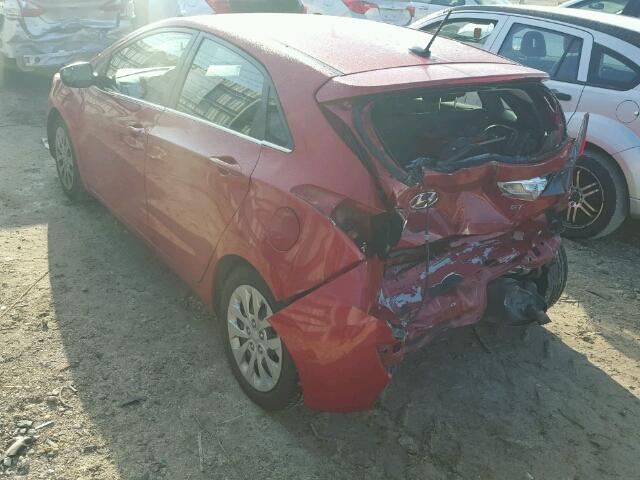 KMHD35LH5GU252848 - 2016 HYUNDAI ELANTRA GT RED photo 3