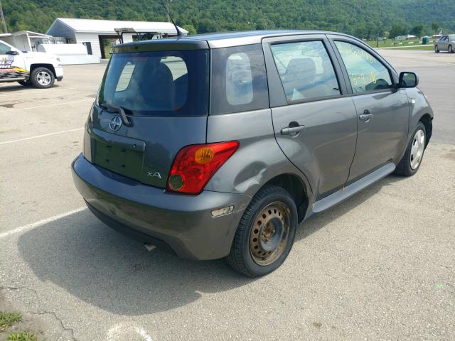 JTKKT624340077561 - 2004 TOYOTA SCION XA GRAY photo 4